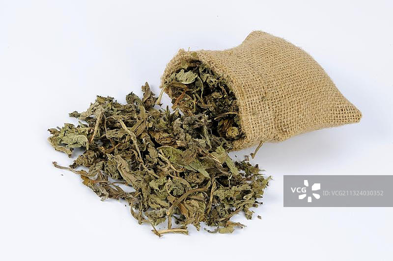 中华薄荷干叶图片素材