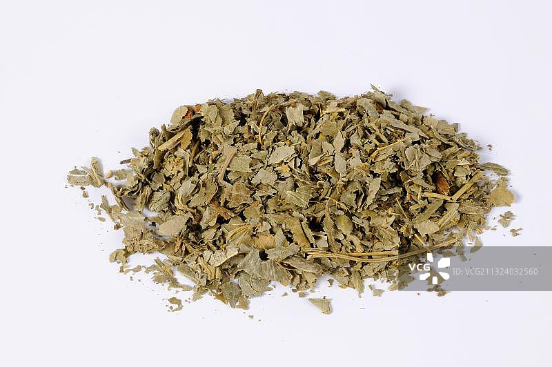 干燥的肋草车前草（Plantago lanceolata）独立物体图片素材