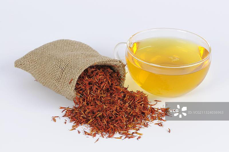 红花茶饮品图片素材