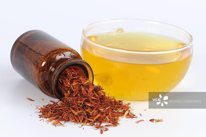 红花茶饮品图片素材