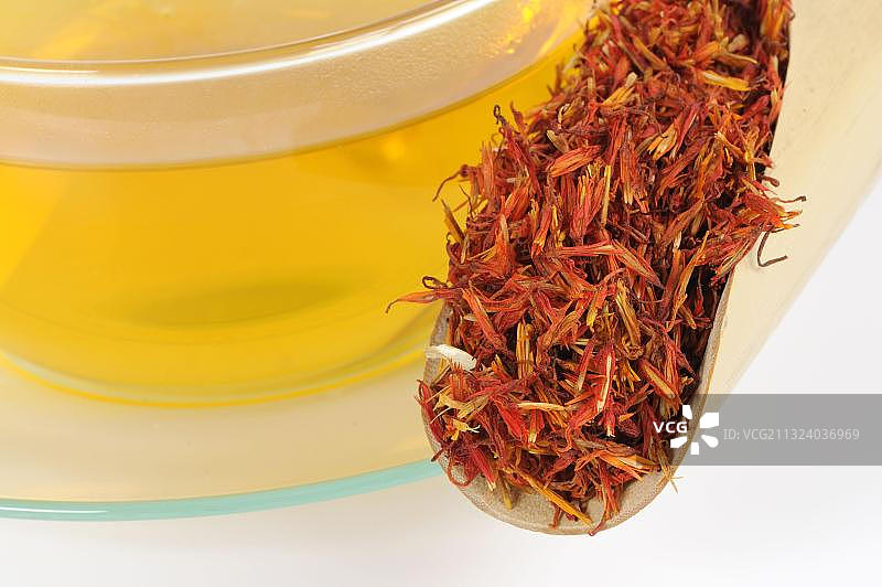 红花茶饮品图片素材