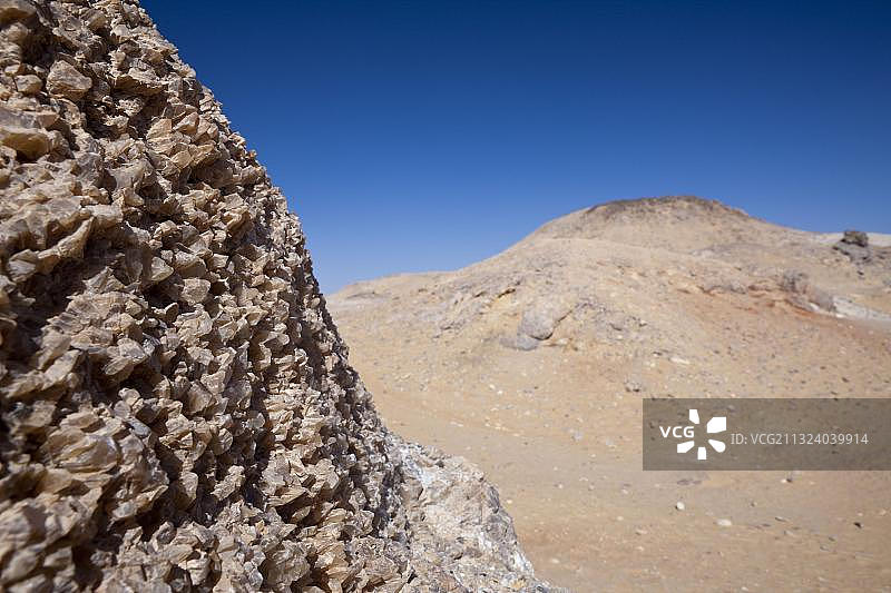 埃及利比亚沙漠白色沙漠国家公园水晶山的水晶图片素材