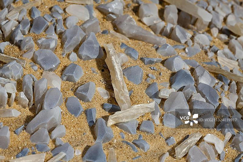 埃及利比亚沙漠白色沙漠国家公园水晶山的水晶图片素材