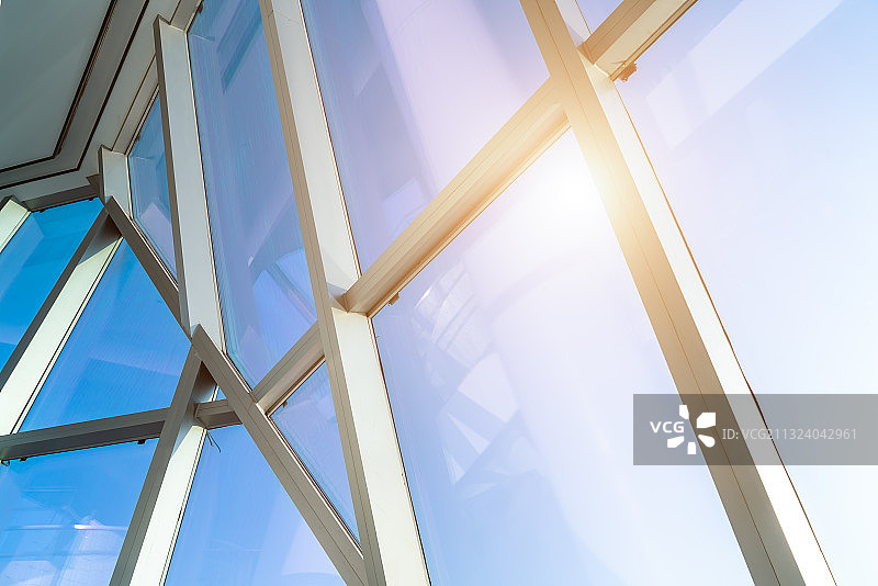 办公楼落地玻璃窗户图片素材