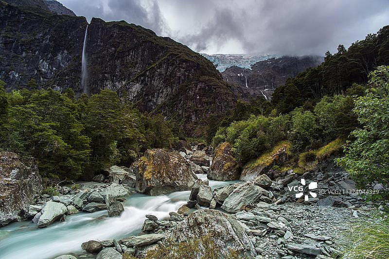 新西兰奥塔哥阿斯帕林山国家公园罗布罗伊冰川图片素材