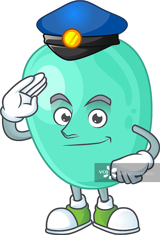 敬业的警官与金黄色葡萄球菌图片素材