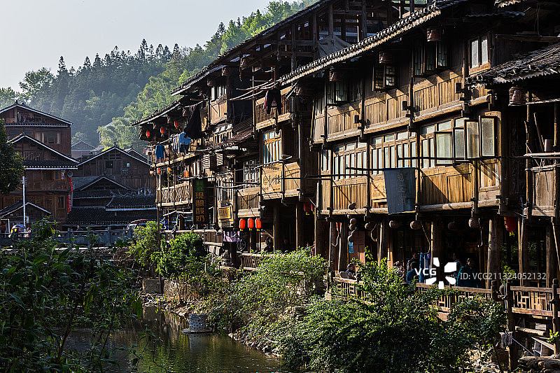 中国贵州肇兴侗寨古寨风情图片素材