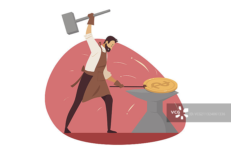 投资商业采矿概念图片素材