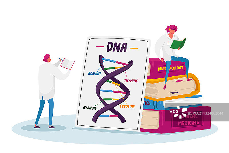 穿白袍的小个子实习医生在书写图片素材