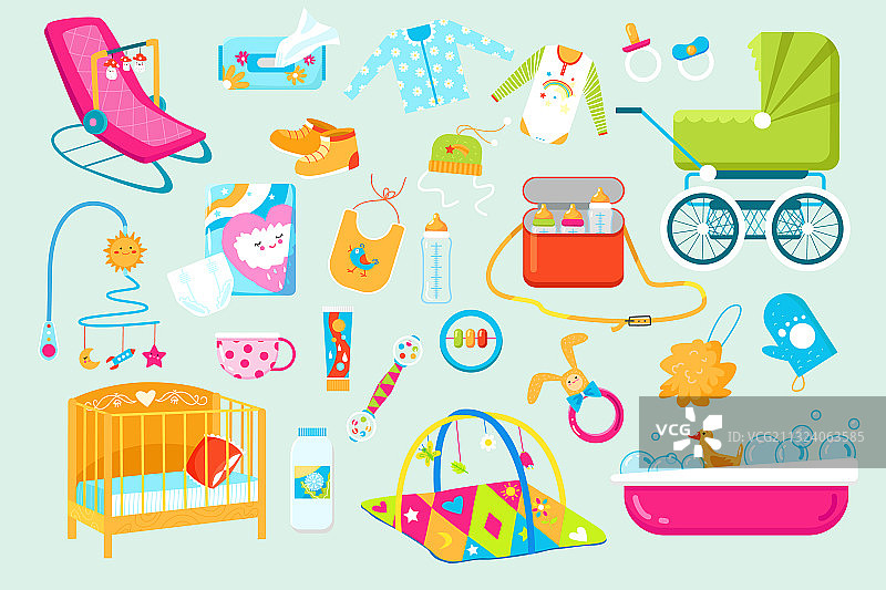 BAAND新生儿护理用品图标合集图片素材