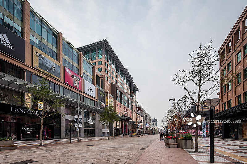 北京王府井大街图片素材