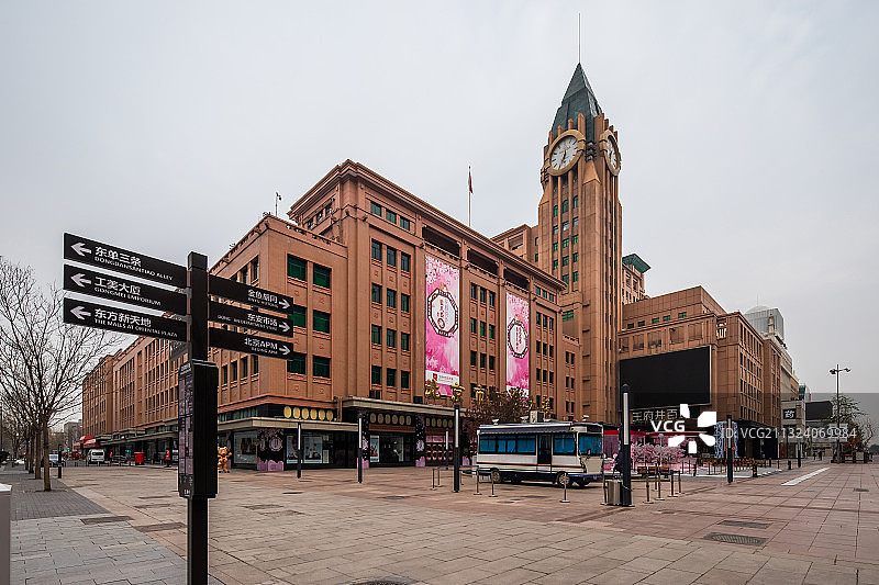 北京王府井大街图片素材