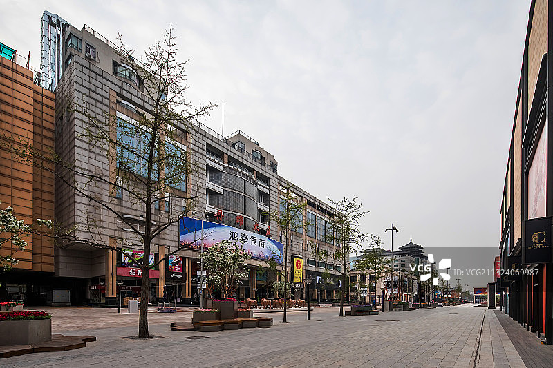 北京王府井大街图片素材