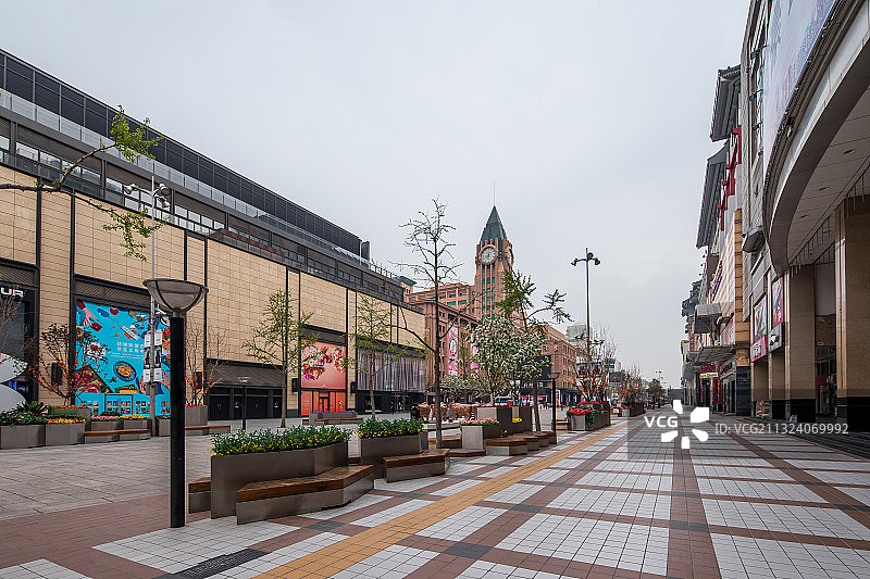 北京王府井大街图片素材