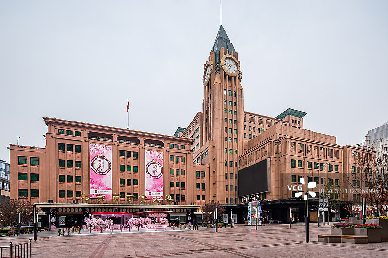 北京王府井大街图片素材