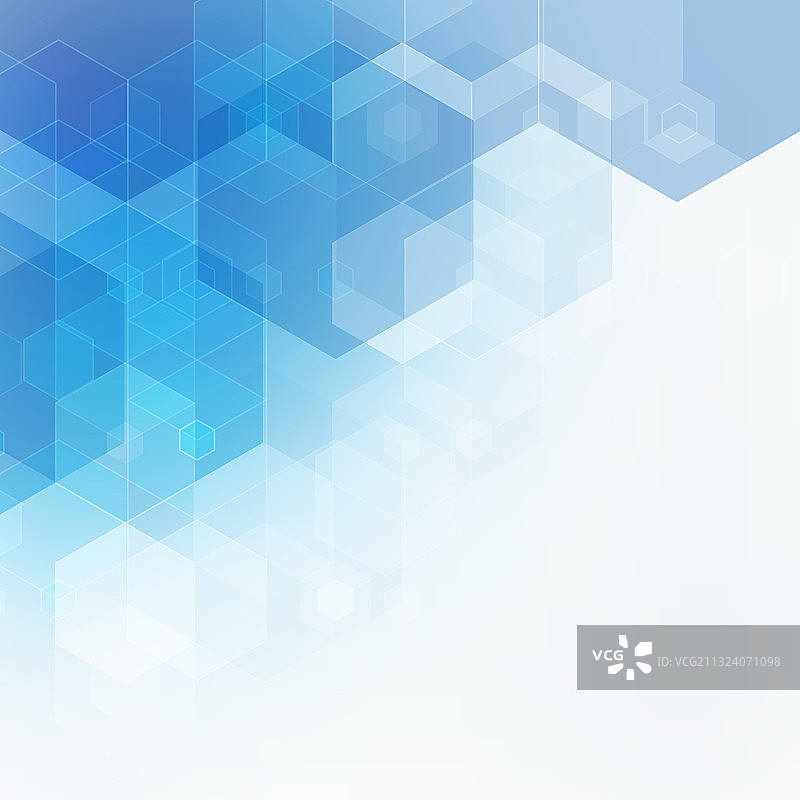 六边形蓝色广告背景布局图片素材