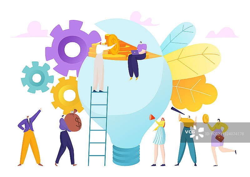 创意项目资金众筹投资图片素材