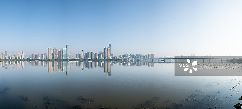 沙湖的早晨图片素材