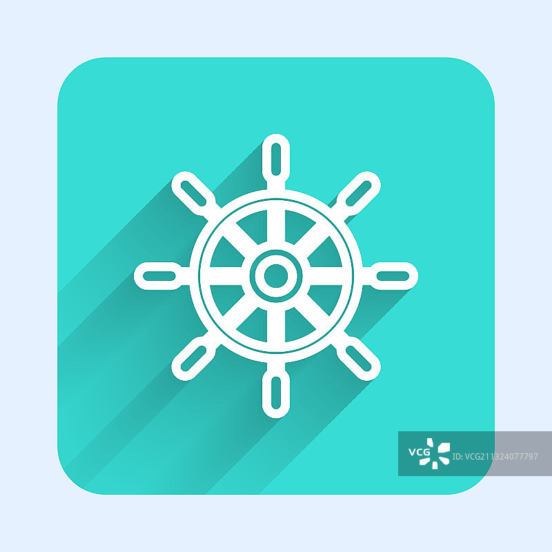 白色船舵图标图片素材
