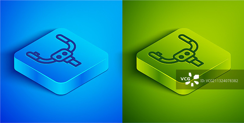 2.5D线条飞机方向舵图标图片素材