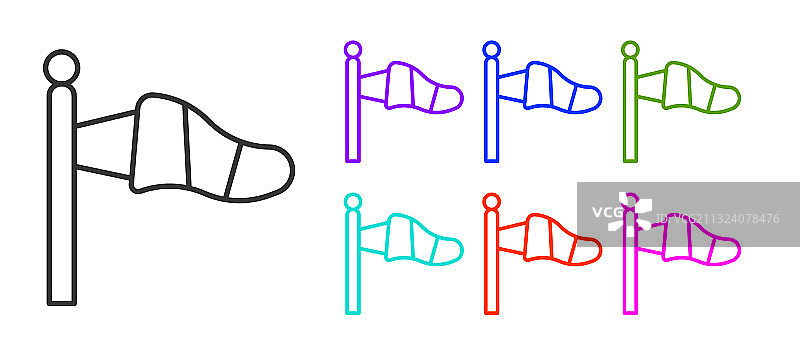 黑色气象风向标图片素材