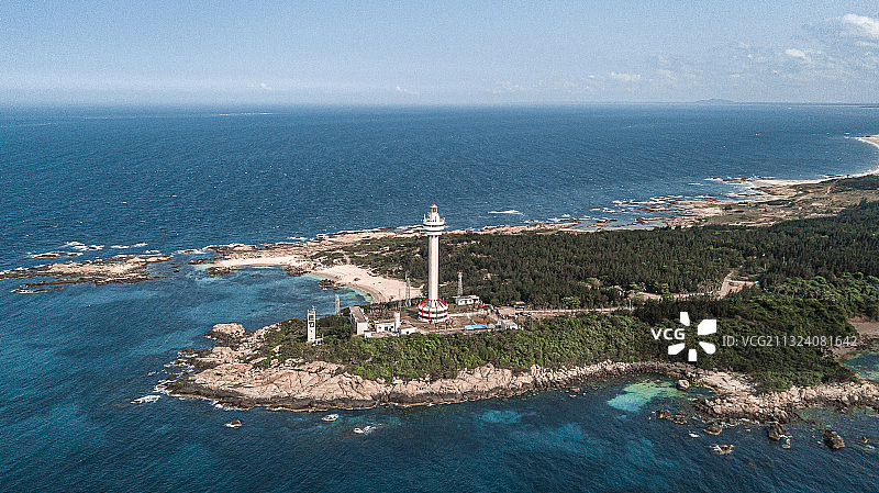 木兰湾，位于海南岛最北端，拥有亚洲最高的航标灯塔。图片素材
