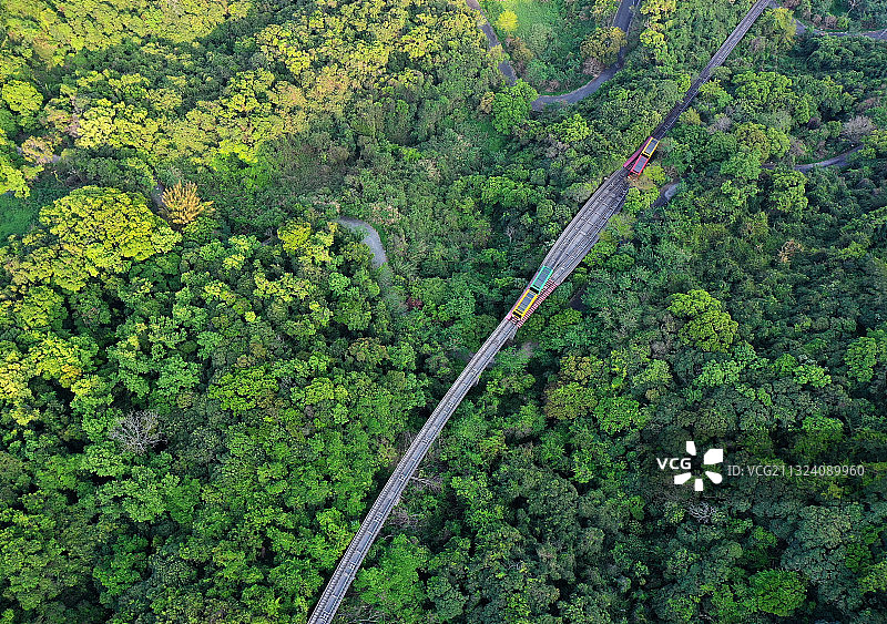 广东省深圳市盐田区大梅沙东部华侨城云海高地航拍图片素材