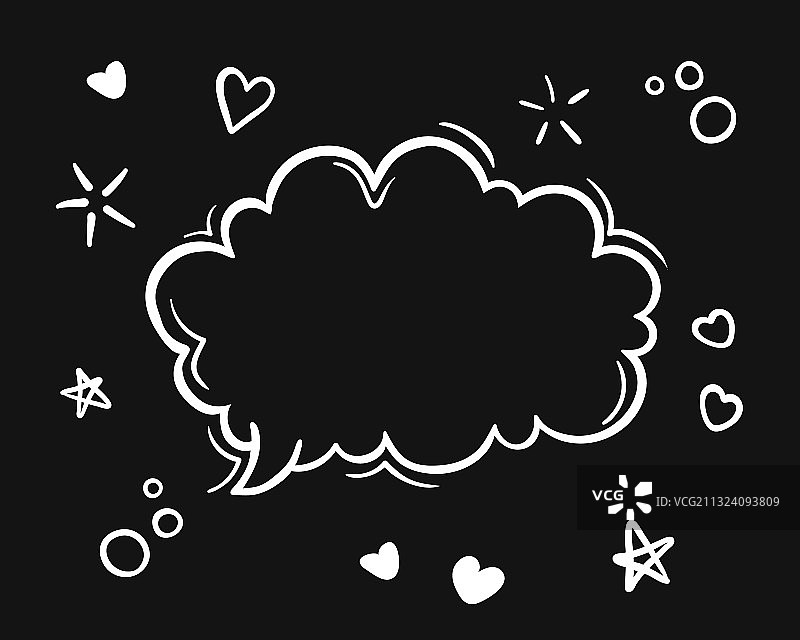 黑白手绘涂鸦草图演讲图片素材