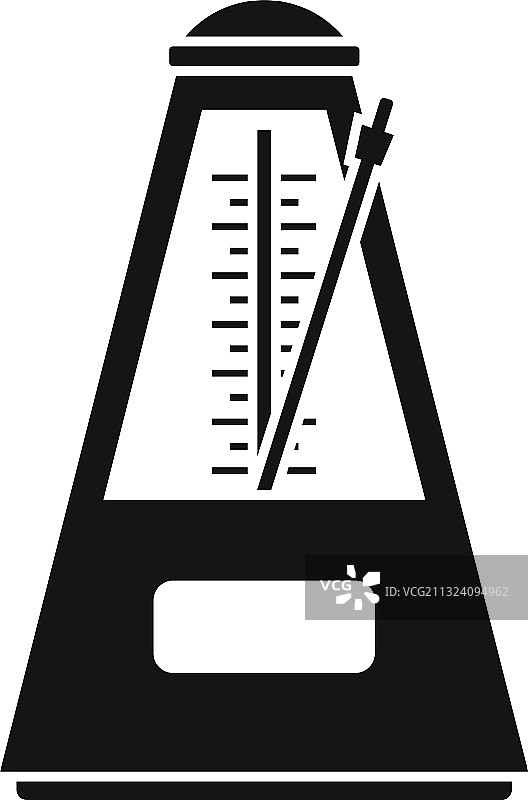 动态节拍器图标简约风格图片素材