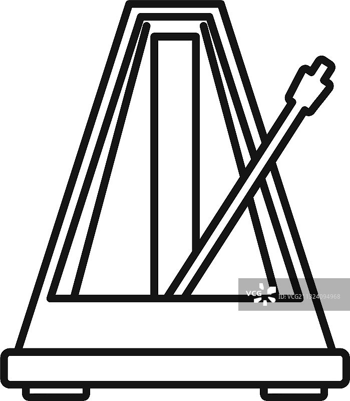 节拍器节拍图标轮廓样式图片素材