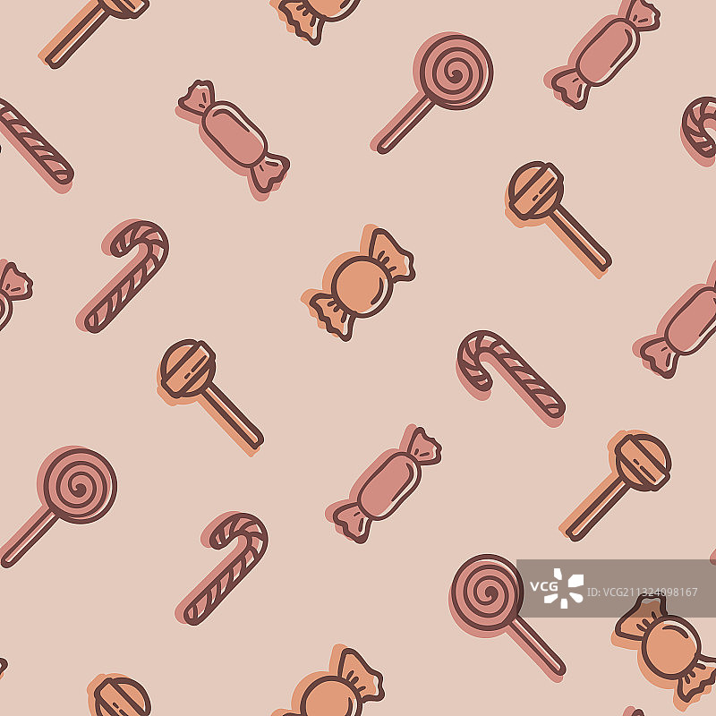 糖果无缝重复图案图片素材