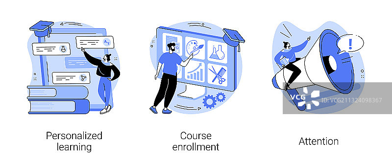 弹性学习计划抽象概念图片素材