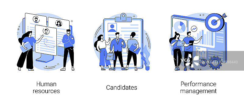 HR与猎头服务概念抽象图片素材