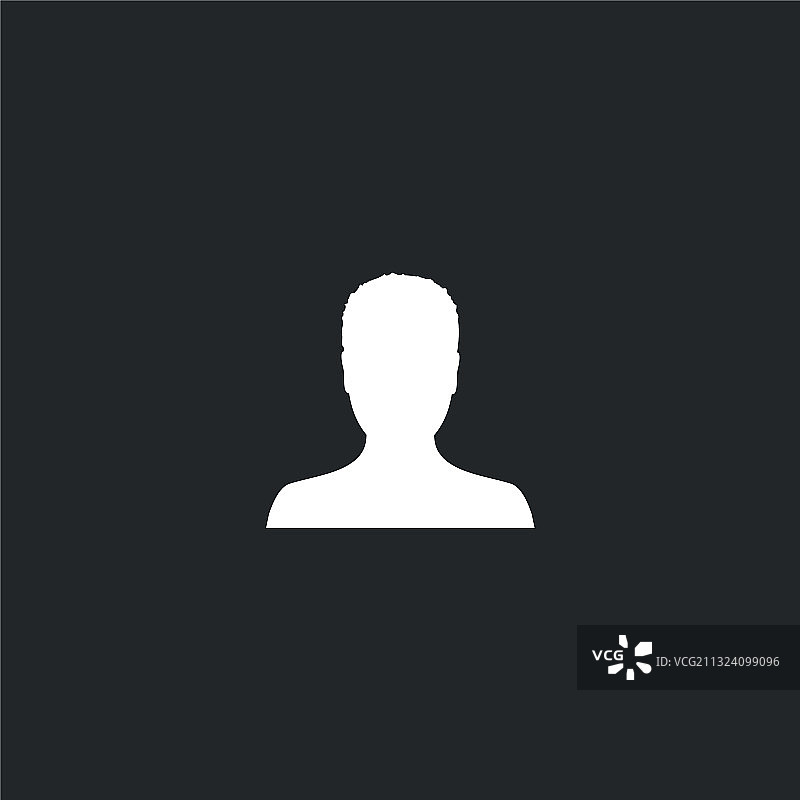 默认男性头像个人资料图片图标图片素材