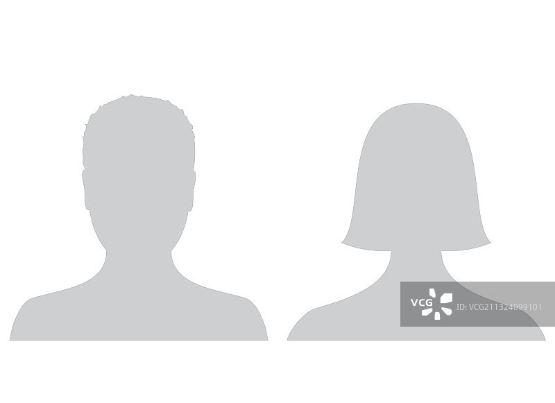 男女默认头像图片素材