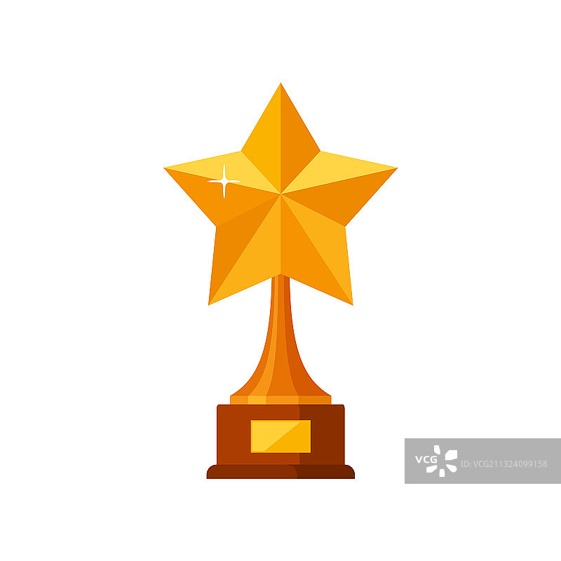 带木质底座的金星奖杯图片素材