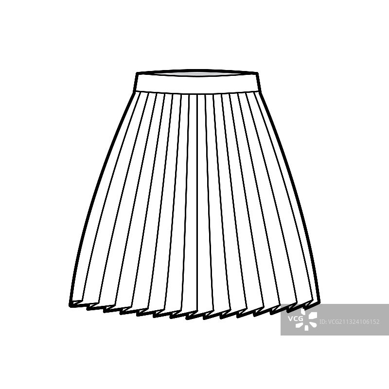 百褶裙技术时装图片素材
