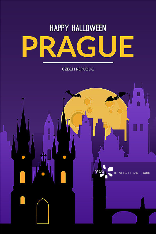 布拉格万圣节背景图片素材