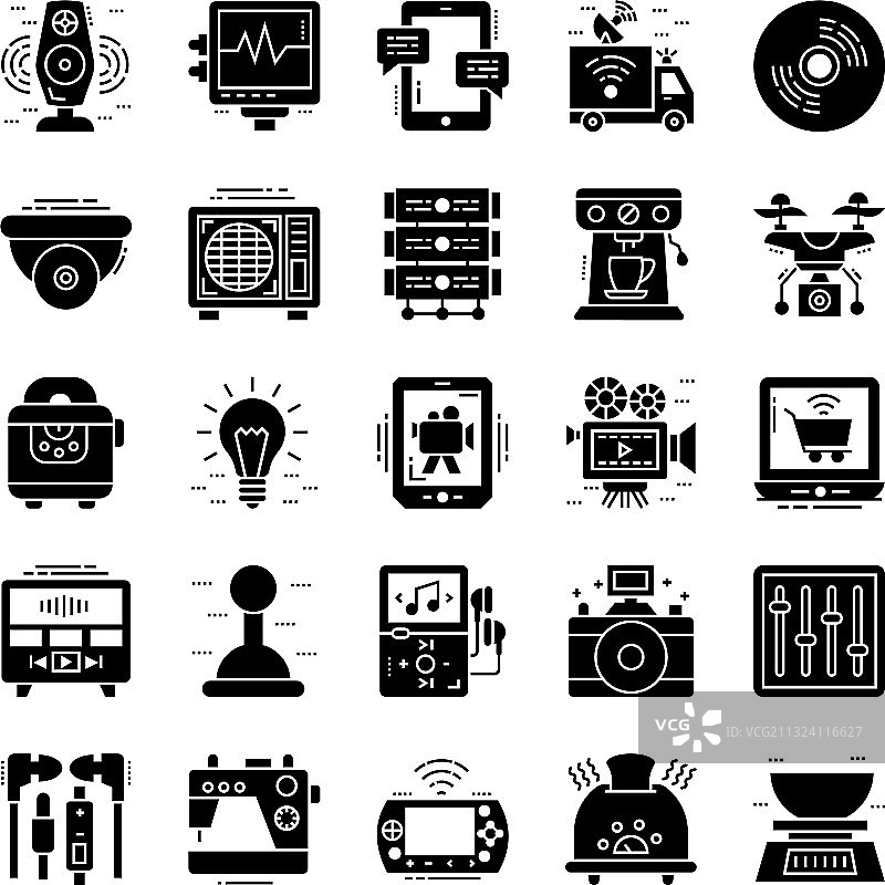 科技设备图标集图片素材