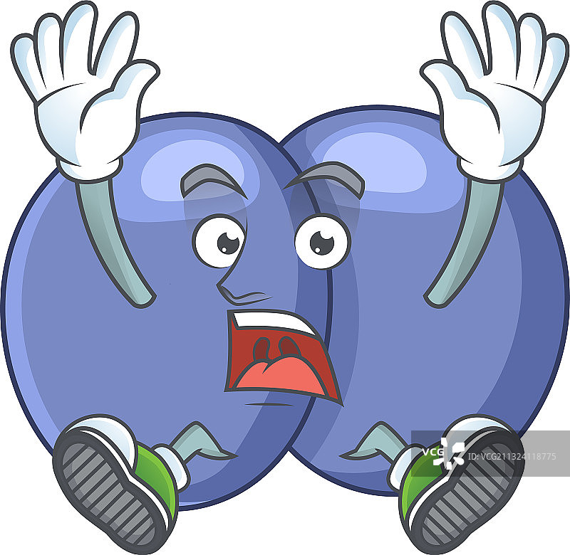 展示震惊姿态的肺炎链球菌图片素材