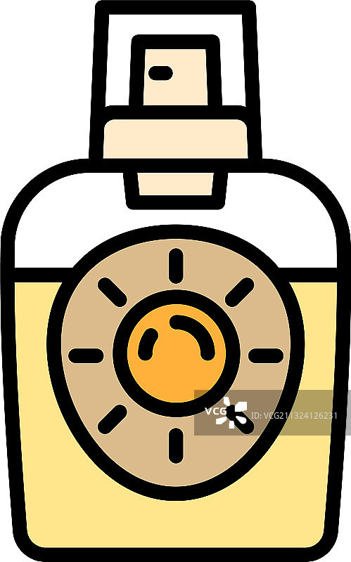 新防晒喷雾图标轮廓样式图片素材