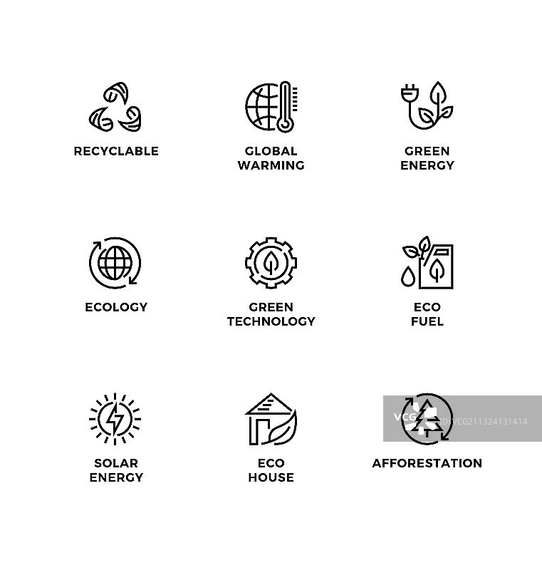 生态图标集图片素材