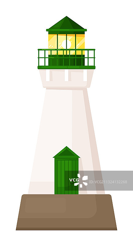 带木门入口的灯塔图片素材