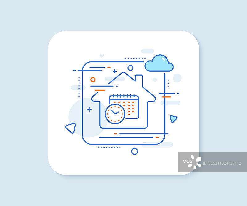日历时间轴时钟图标图片素材