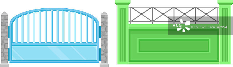 用于围合私人区域的户外围栏图片素材