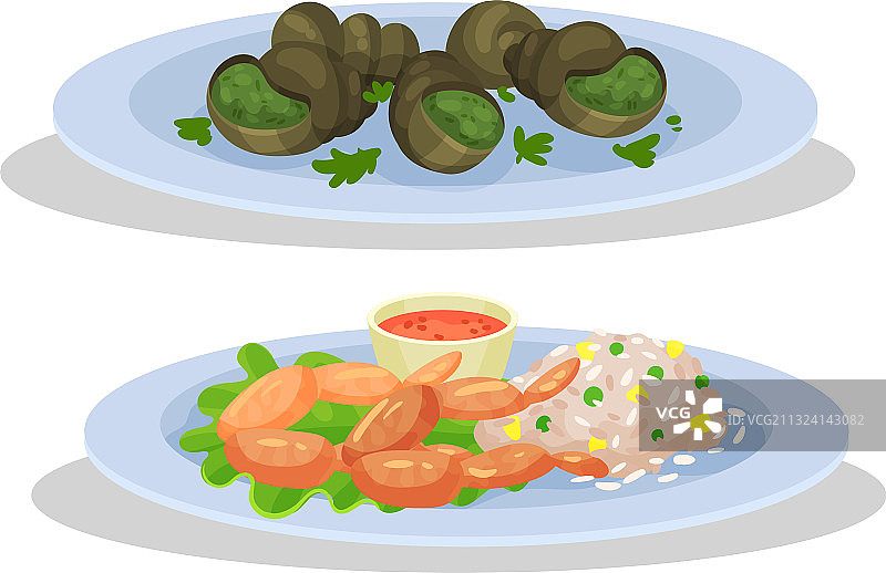 法式蜗牛美食图片素材