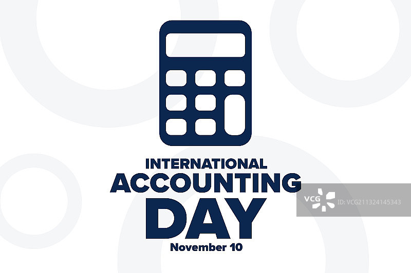 11月10日国际会计日图片素材
