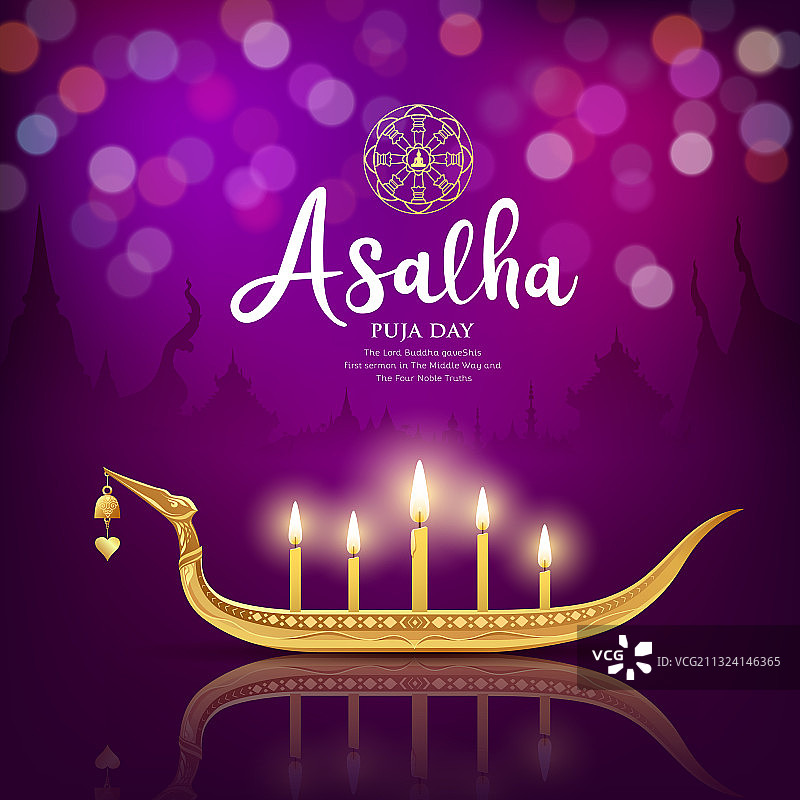 守夏节佛教礼拜蜡烛图片素材