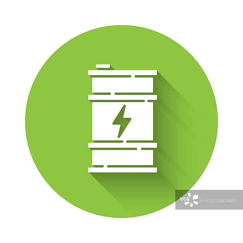 白色生物燃料桶图标图片素材