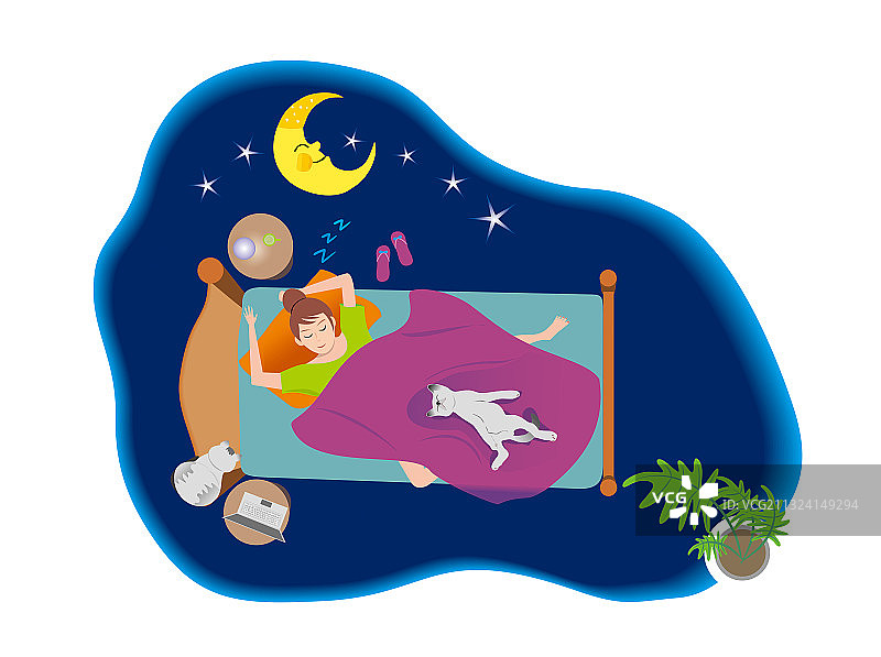 今夜好梦图片素材